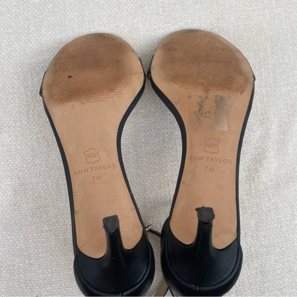 Ann Taylor Black Heeled Sandals - Picture 9 of 16